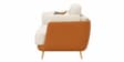Curve Contemporary Silhouette 3 Seater sofa Set In White Colour