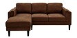 Creata Fabric Rhs 4 Seater Sectional Sofa In Coffee Brown Colour
