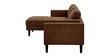 Creata Fabric Rhs 4 Seater Sectional Sofa In Coffee Brown Colour