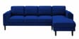 Creata Fabric Lhs 6 Seater Sectional Sofa In Royal Blue Colour