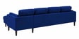 Creata Fabric Lhs 6 Seater Sectional Sofa In Royal Blue Colour