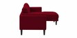 Creata Fabric Lhs 6 Seater Sectional Sofa In Blood Maroon Colour