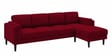 Creata Fabric Lhs 6 Seater Sectional Sofa In Blood Maroon Colour