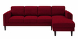 Creata Fabric Lhs 6 Seater Sectional Sofa In Blood Maroon Colour