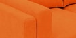 Creata LHS 6 Seater Sectional Sofa In Vivid Orange Colour