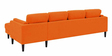 Creata LHS 6 Seater Sectional Sofa In Vivid Orange Colour
