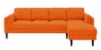 Creata LHS 6 Seater Sectional Sofa In Vivid Orange Colour