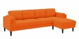 Creata LHS 6 Seater Sectional Sofa In Vivid Orange Colour