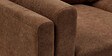 Creata Fabric Lhs 4 Seater Sectional Sofa In Coffee Brown Colour