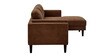 Creata Fabric Lhs 4 Seater Sectional Sofa In Coffee Brown Colour