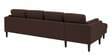 Creata Fabric RHS Sectional Sofa ( 3+ Lounger) in Coffee Brown Colour