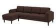 Creata Fabric RHS Sectional Sofa ( 3+ Lounger) in Coffee Brown Colour