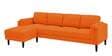 Creata Fabric Rhs 6 Seater Sectional Sofa In Vivid Orange Colour