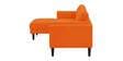 Creata Fabric Rhs 6 Seater Sectional Sofa In Vivid Orange Colour