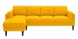 Creata RHS 6 Seater Sectional Sofa In Bold Yellow Colour