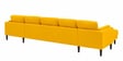Creata RHS 6 Seater Sectional Sofa In Bold Yellow Colour