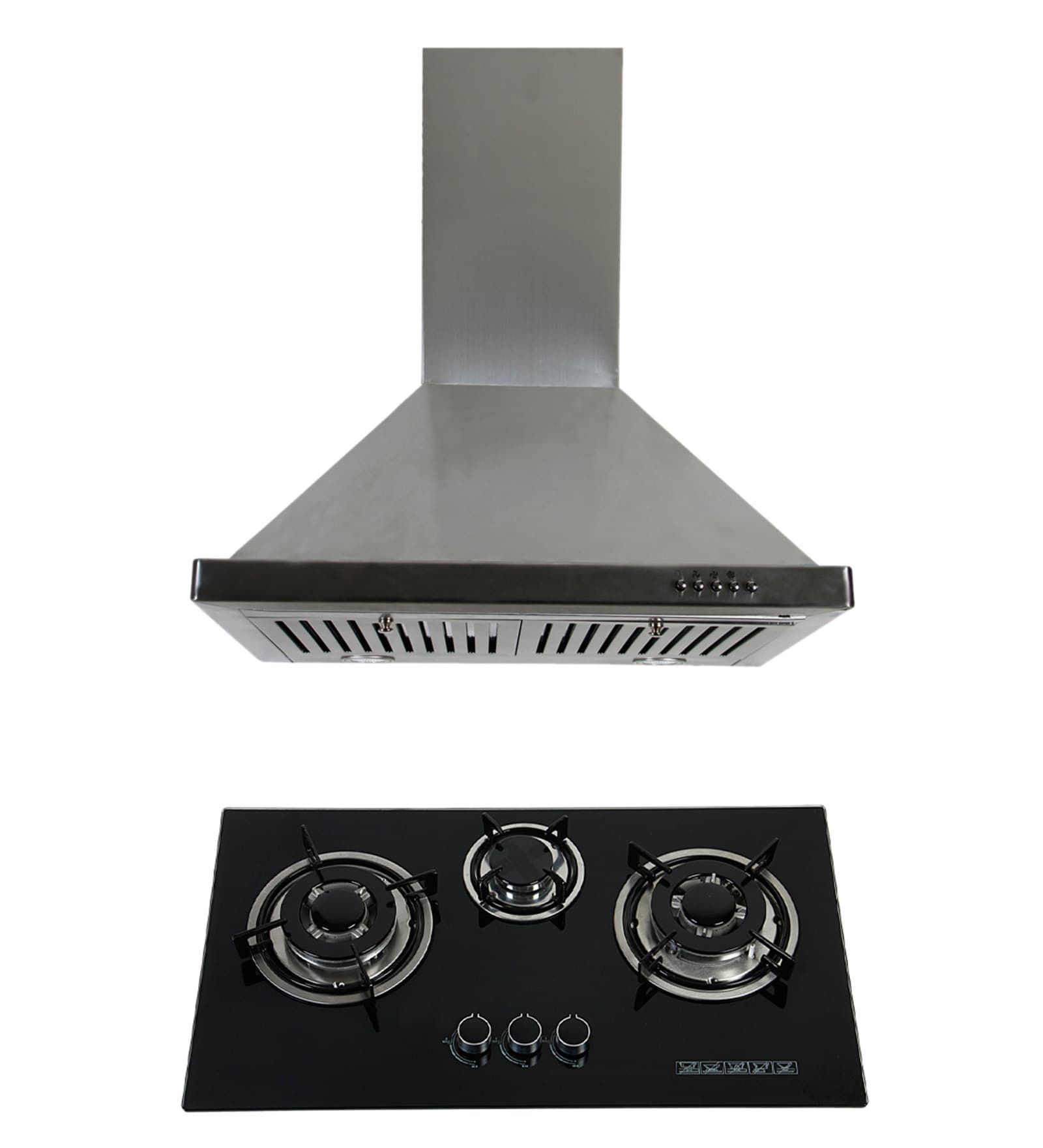 Buy Cubix 1002 60 Cm Hood Chimney & 3Burner Ai Hob Combo Online