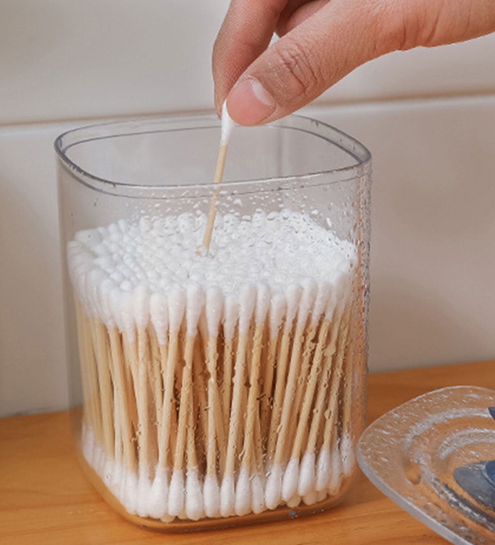 Cuboid Plastic Cotton Box Holder