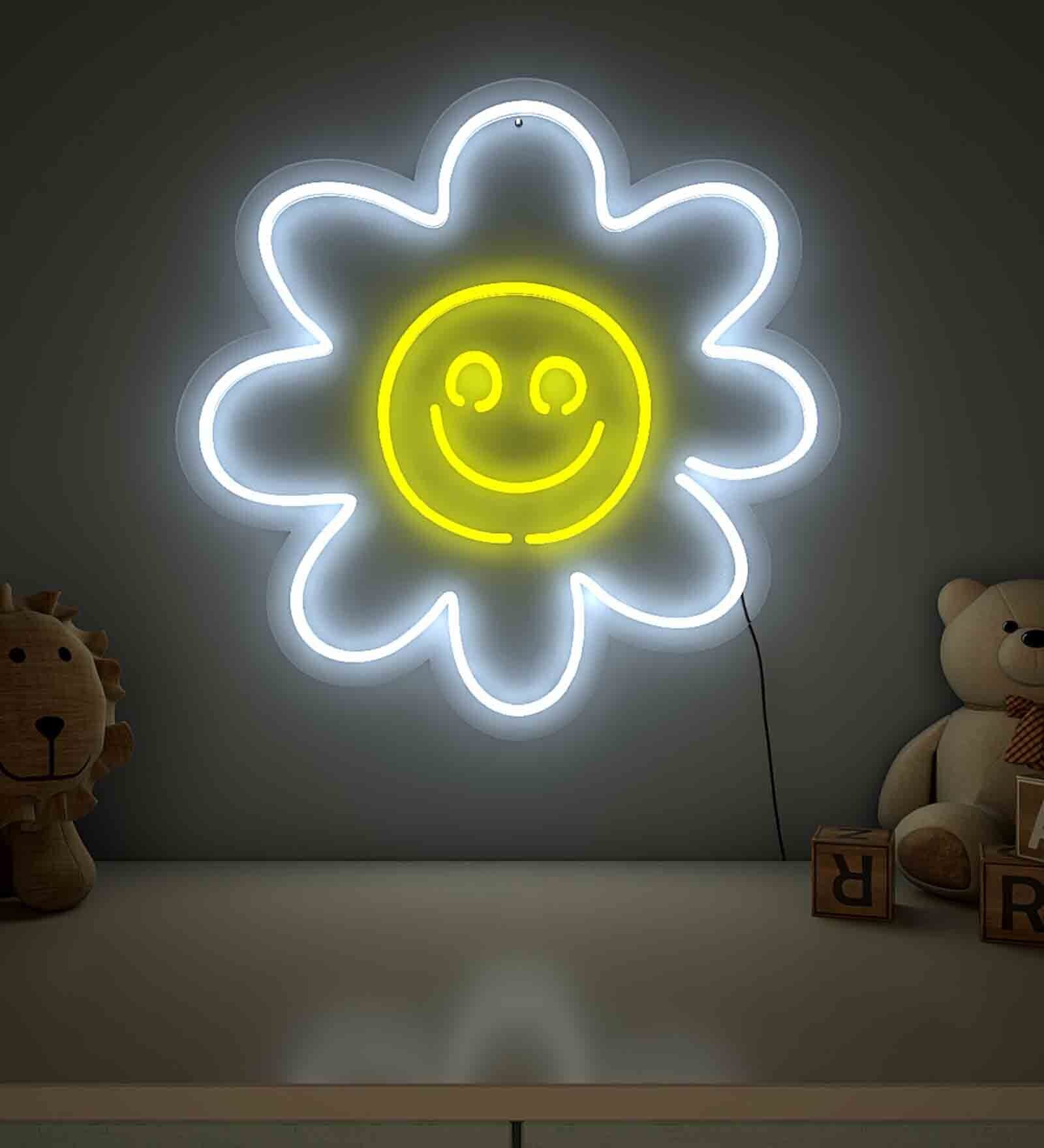 Cute Yellow Sunflower LED Neon Light