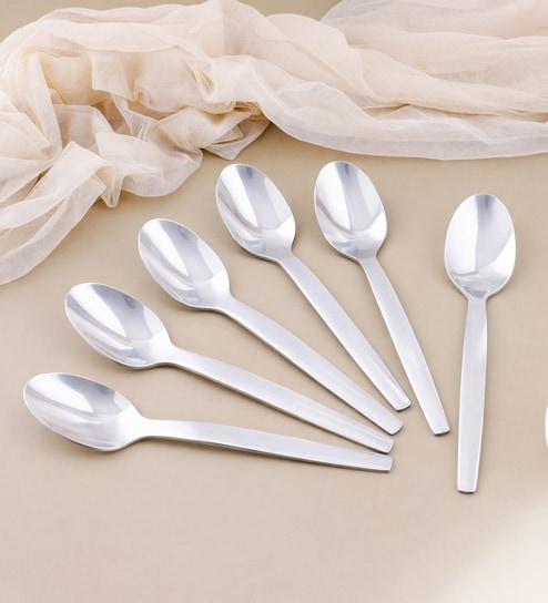 Set of 6-Queen Stainless Steel Soup Spoon
