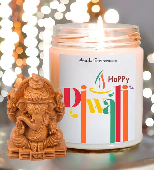 Cupcake Aroma White Wax Scented Candles With Ganesha
Idol