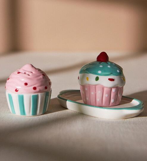 Cupcake Factory Salt & Pepper Cellar Set