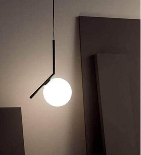 Curved Black Hanging Light