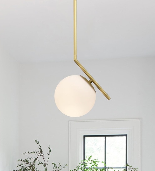Curved Gold Hanging Lights