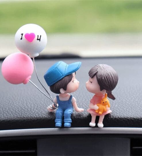 Cute car decoration couple