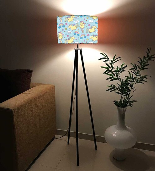 Buy Cute Unicorn Rainbowdesigner Tripod Floor Lamp In Multicolour