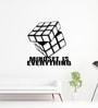 Cube Design With Mindset Text Metal Art Wall Decor