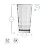 Cube Long Drink 365ml Glasses