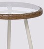 Cube Metal Table and Chair Set in Tan & Cream Finish