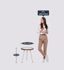 Cube Metal Table and Chair Set in Tan & Cream Finish