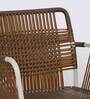 Cube Metal Table and Chair Set in Tan & Cream Finish