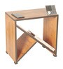 Cube Side Table In Teak Finish