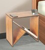 Cube Side Table In Teak Finish