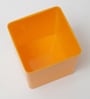 Cube Yellow Acrylic Table Vase