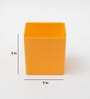 Cube Yellow Acrylic Table Vase