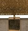 Cubelike Gold Concrete Shade Table Lamp with Gold Base