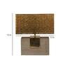 Cubelike Gold Concrete Shade Table Lamp with Gold Base