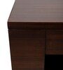 Cubic Teak Wood Centre Table In Brown Finish