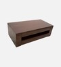 Cubic Teak Wood Centre Table In Brown Finish