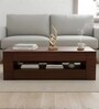Cubic Teak Wood Centre Table In Brown Finish