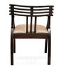 Cubico Solid Wood Arm Chair in Brown Finish (Set Of 2)