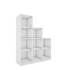 Cubix Bookshelf in Frosty White Finish