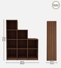 Cubix Bookshelf in Walnut Finish