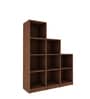 Cubix Bookshelf in Walnut Finish
