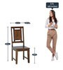 Cologne Sheesham Wood Dining Chair In Provincial Teak Finish