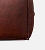 Cuboid Leatherette Pouffe In Brown Colour (Set Of 2)